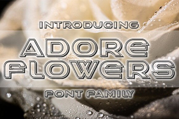 Adore Flowers: A Stylish Font for Modern Branding