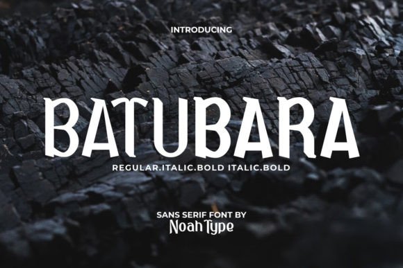 Batubara: The Game and Techno Display Font for Bold Crafters