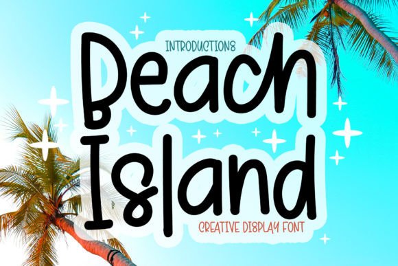 Beach Island: A Festive Display Typeface for Holiday Branding