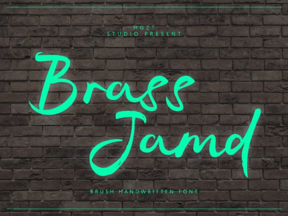 Brass Jamd: The Perfect Brush Script Font for Handmade Crafts