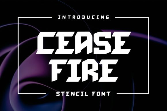 Cease Fire Bold Display Font for Impactful Editorial Design