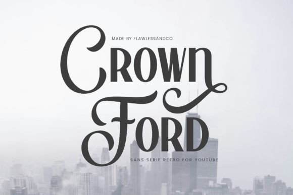 Crown Ford: The Bold Sans-Serif Font for Modern Brand Identity