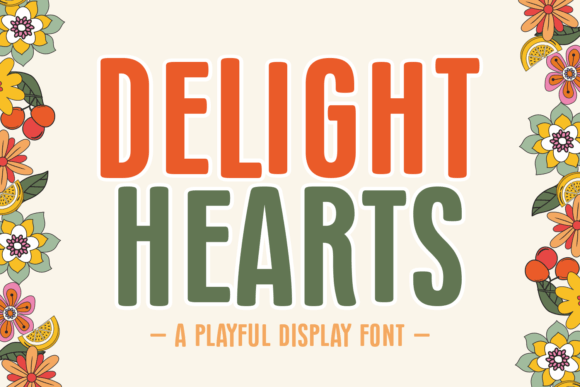 Delight Hearts: A Playful Display Font for Handmade Creations