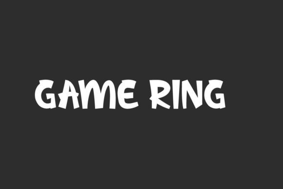 Game Ring: A Modern Comic Display Font for Playful Editorial Design