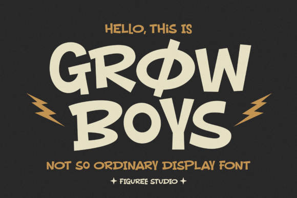 Grow Boys: The Playful Typeface for Distinctive Branding