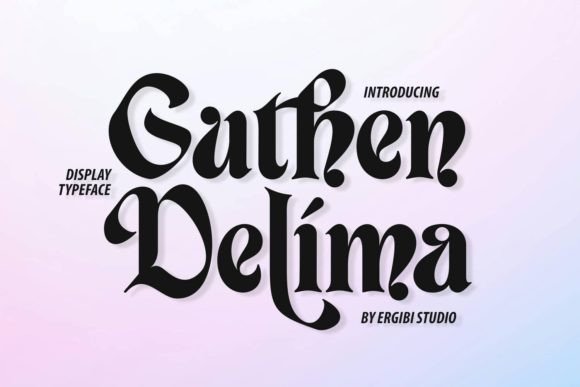 Guthen Delima: The Elegant Serif Font for Bold Branding