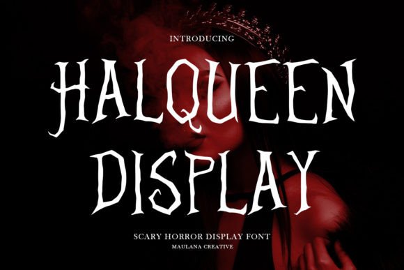 Halqueen: The Spooky Display Font for Bold Branding