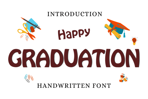 Happy Graduation: A Playful Typeface for Creative Branding