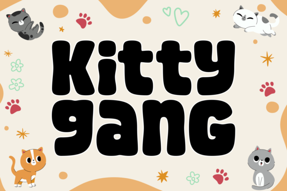 Kitty Gang: The Playful Display Font for Whimsical Branding