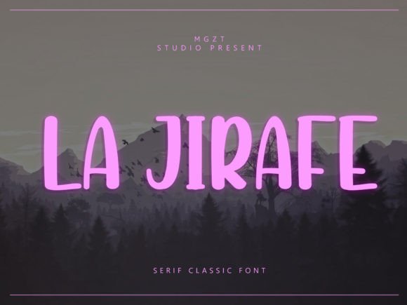 La Jirafe: A Playful Display Typeface for Editorial Design