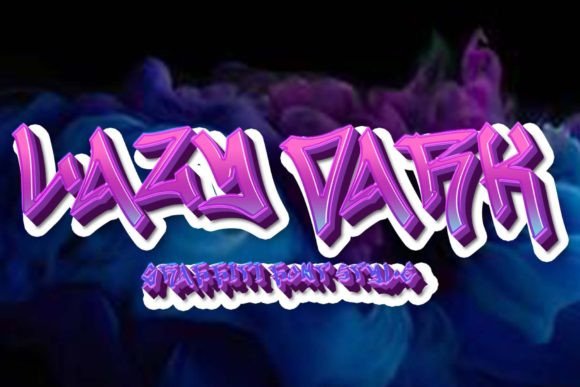 Lazy Dark: The Elegant Graffiti Typeface for Bold Branding