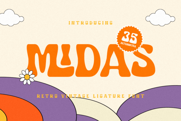 Midas: A Retro Display Font for Vintage-Inspired Editorial Design