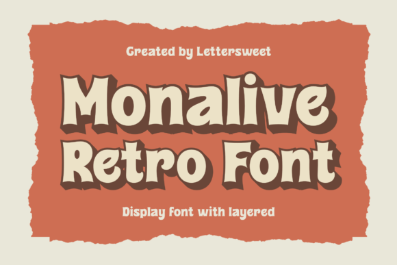 Monalive: The Retro Display Typeface for Bold Campaigns