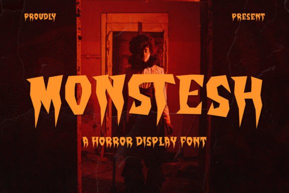 Monstesh: The Horror Display Font for Sinister Brand Campaigns