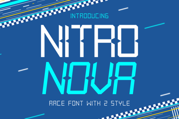 Nitro Nova: The Race Font for Dynamic Editorial Design