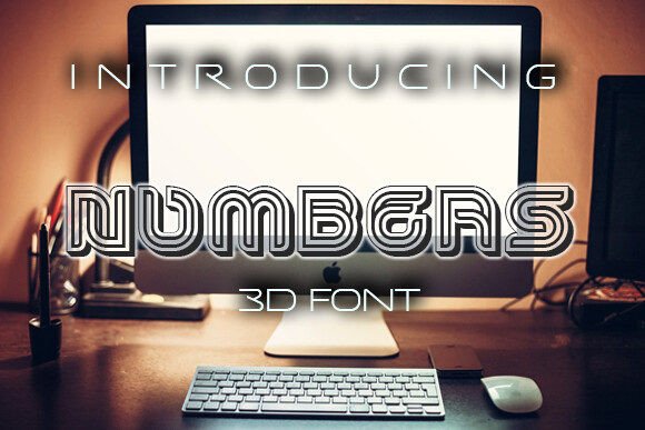 Numbers: A Bold Display Font for Digital Branding