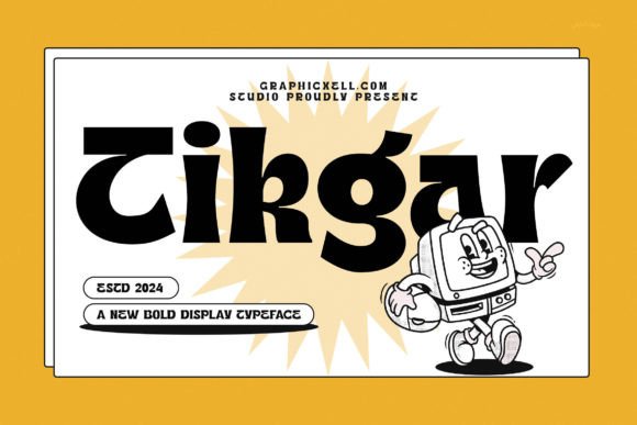 Tikgar: The Retro Vintage Display Font for Bold Campaigns